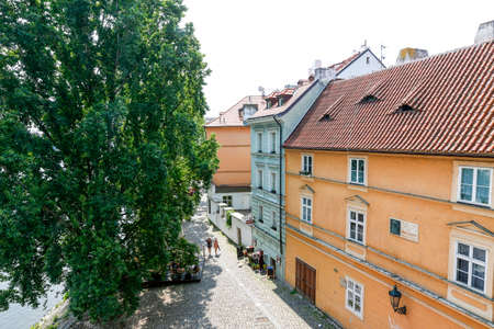 Prague, Czech Republic -  may 31, 2017 - View of historic building in old downtown of Pragueのeditorial素材