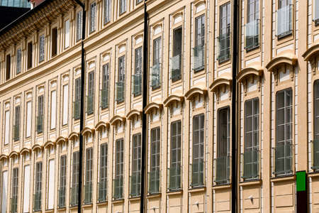 View of historic building in old downtown of Pragueのeditorial素材
