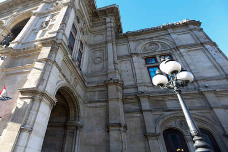 detail of facade of Vienna State Opera Houseのeditorial素材
