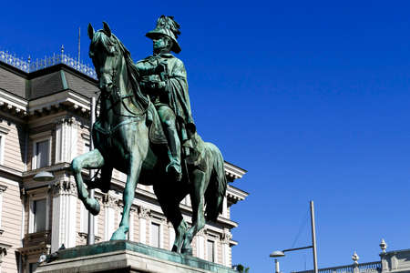 Carl Schwartzenberg marshal statue in Vienna the capital city of Austriaのeditorial素材