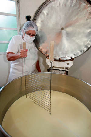 Serra da Canastra, Minas Gerais, Brazil - may 01, 2010 - family factory of the traditional and...
