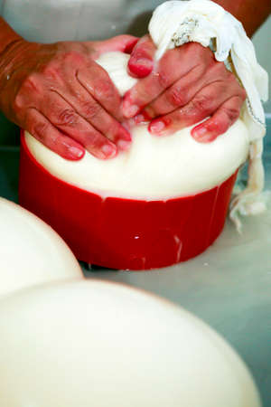 Serra da Canastra, Minas Gerais, Brazil - may 01, 2010 - family factory of the traditional and artisanal cheese from the serra da canastra, countryside of Minas Geraes, Brazilのeditorial素材