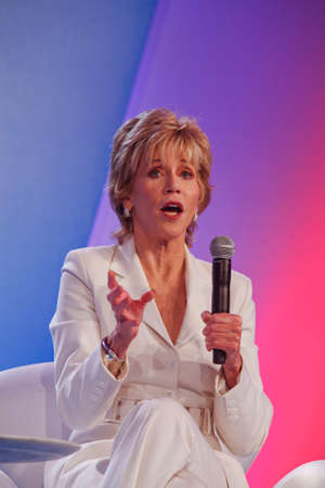 Sao Paulo, Brazil - nov 27, 2012 - Jane Fonda, actress during press conference on longevity forumのeditorial素材