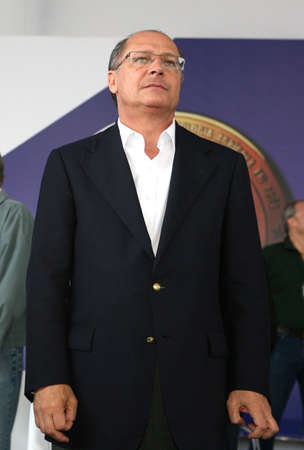 Sao Paulo, SP, Brazil - may02 2011 - governor of Sao Paulo state, Geraldo Alckmin is candidate to brazilian presidential election of 2018のeditorial素材