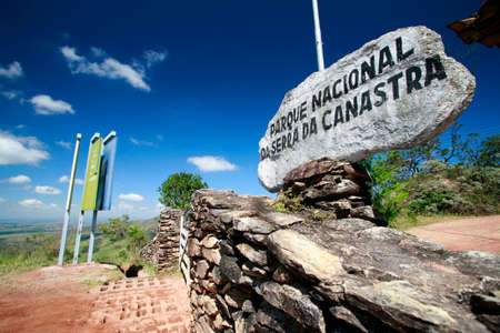 Serro, MInas Gerais, Brazil - mai 02, 2010 - entrance of national park of serra da canastra