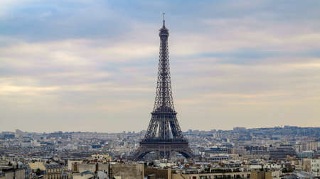 View of Eiffel Tower in Paris, France