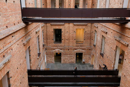 Sao Paulo, Brazil - aug 04, 2019 -  Inside view of Pinacoteca of the state of Sao Paulo, one of the...