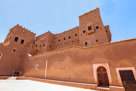 Kasbah Taourirt, former fortress palace mud-built in the village of Ouarzazate. It is dubbed the...