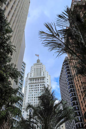Sao Paulo, Brazil - nov 09, 2019 - Building Altino Arantes, also known as Banespa building (Farol...