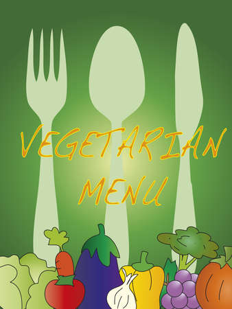vegetarian menu の写真素材