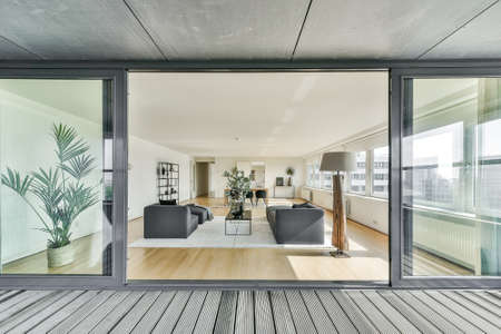 Living room of house in elegant designの写真素材