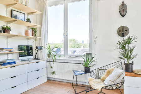 Interior of luxury and beautiful living roomの写真素材