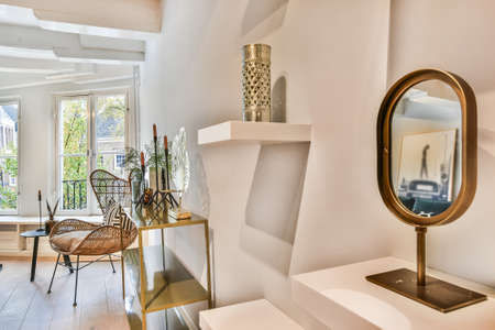 Interior of luxury and beautiful living room