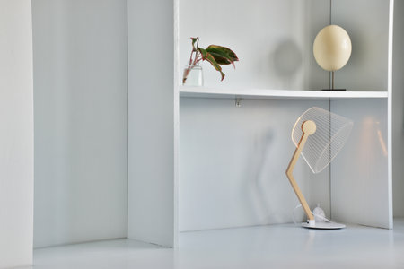 Nightstand with accessories that decorate the houseの写真素材