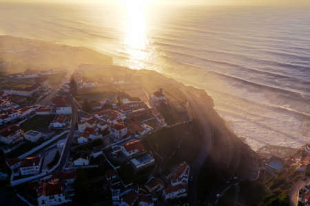 Amazing view of a residential area near to seaの写真素材