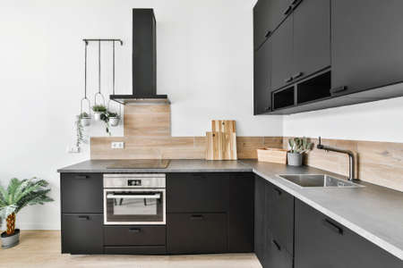 Luxury kitchen of house in beautiful desigの写真素材