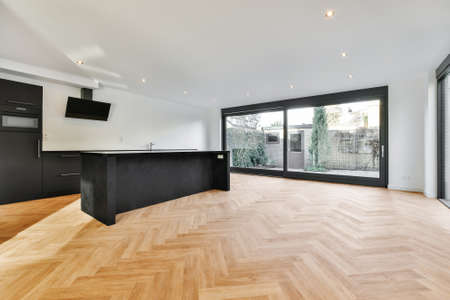 Interior of a beautiful kitchen in an elite house