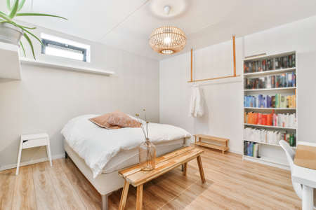 Luxury bedroom of house in beautiful designの写真素材