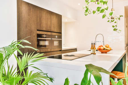 Luxury kitchen of house in beautiful desigの写真素材