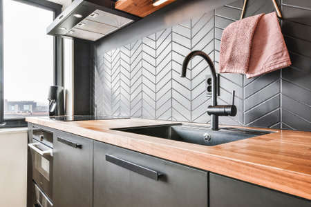 Luxury kitchen of house in beautiful desigの写真素材