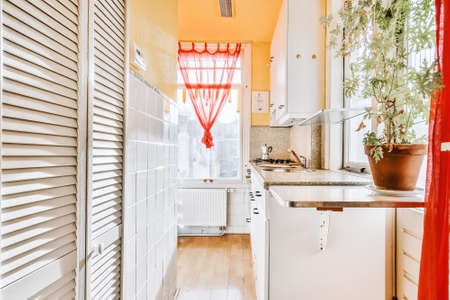Interior of a beautiful kitchen of an elite house