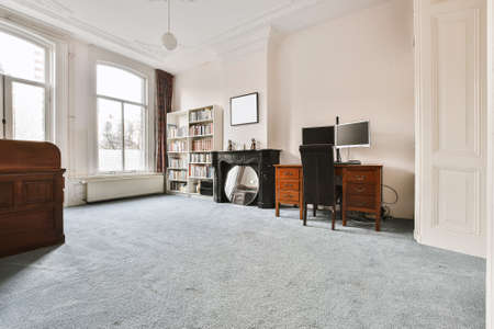 Elegant and spacious living room with beautiful furniture