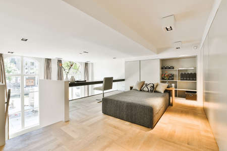 Luxury bedroom of house in beautiful design