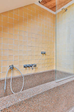 Luxurious bathtub unusual design in elegant houseの写真素材