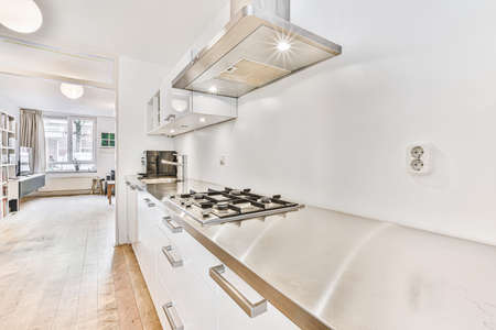 A cozy luxury kitchen in an elegant house
