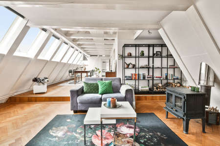 Interior of luxury and beautiful living roomの写真素材