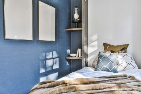 Luxury bedroom of house in beautiful designの写真素材