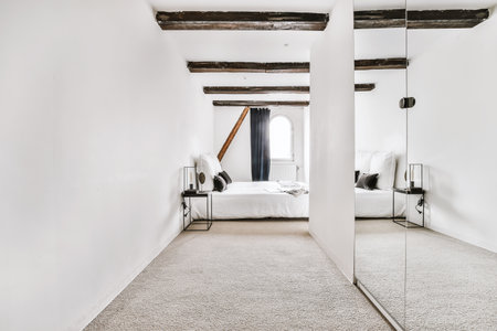 Luxury bedroom of house in beautiful designの写真素材