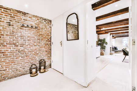 Luxury interior design of a modern houseの写真素材