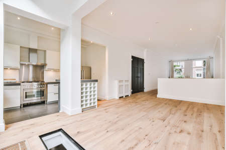 Luxury interior design of a modern houseの写真素材