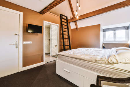 Luxury bedroom of house in beautiful designの写真素材