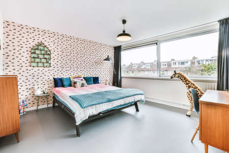 Luxury bedroom of house in beautiful designの写真素材