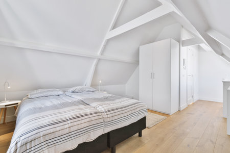 Luxury bedroom of house in beautiful design