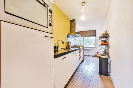 Interior of a beautiful kitchen of an elite house
