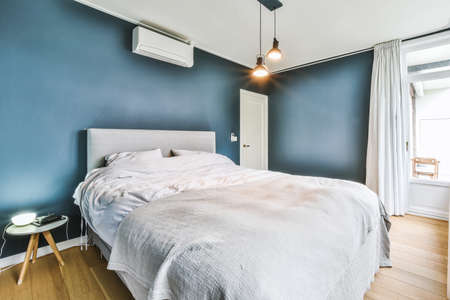 Luxury bedroom of house in beautiful design
