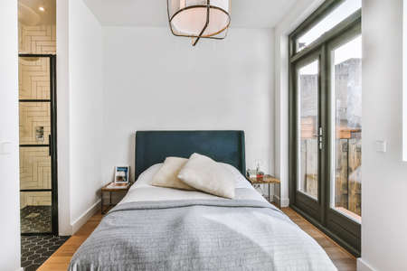 Luxury bedroom of house in beautiful designの写真素材