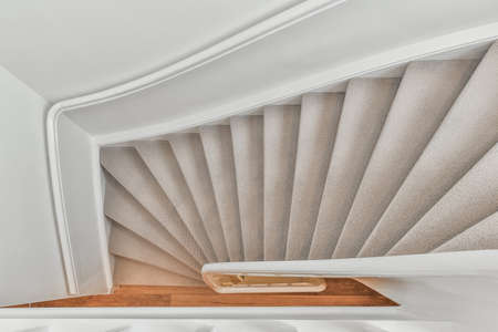 Stairs in the luxury hallway looking elegance