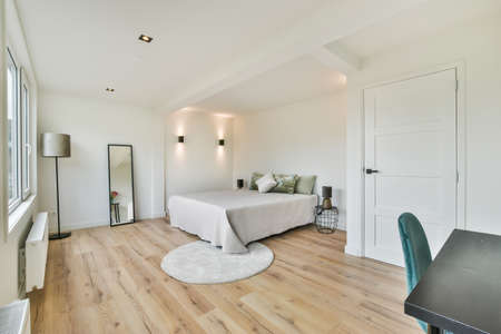 Luxury bedroom of house in beautiful design