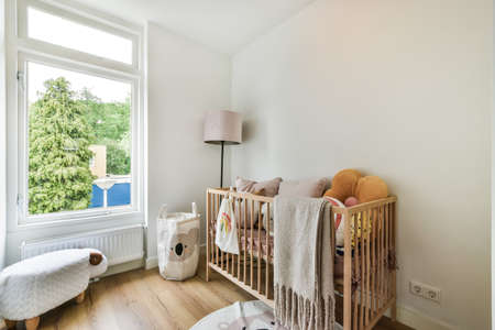 Bright interior design of a luxury houseの写真素材