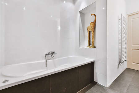 Interior design of beautiful and elegant bathroom