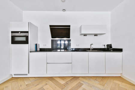 Interior of a beautiful kitchen of an elite house