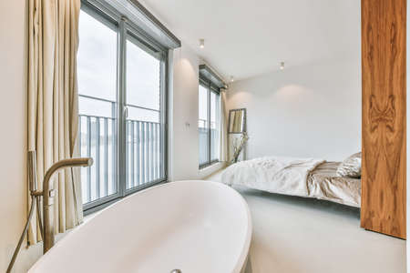 Luxury bedroom of house in beautiful designの写真素材