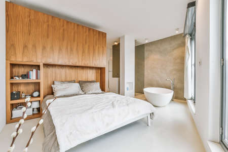 Luxury bedroom of house in beautiful designの写真素材