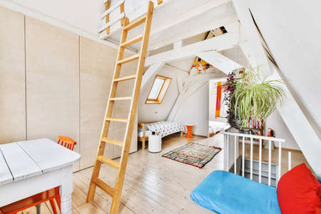 Bright interior design of a luxury house