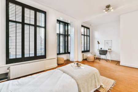 Luxury bedroom of house in beautiful design