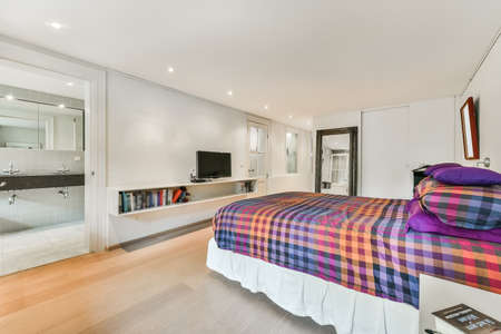 Luxury bedroom of house in beautiful design